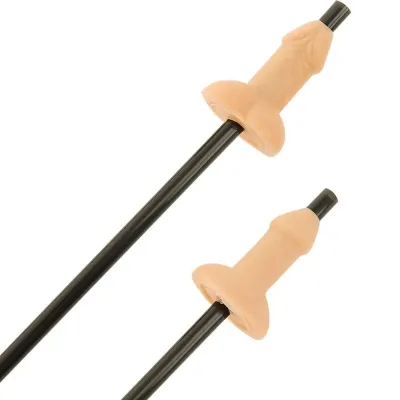 Pailles humoristiques en forme de pénis x10 - Diablo Picante