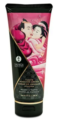 Crème de massage Comestible Emotion FRAMBOISE - 200 ml