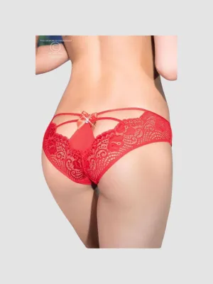 Culotte Dentelle CR4156 Rouge