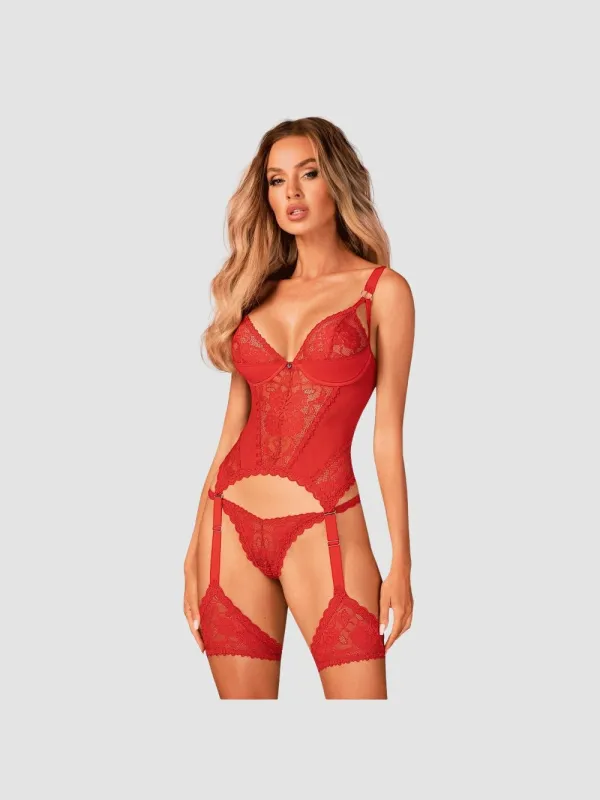 Guêpière Belovya rouge