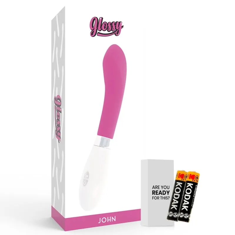 Vibromasseur Incurvé John Curve Rose - Glossy