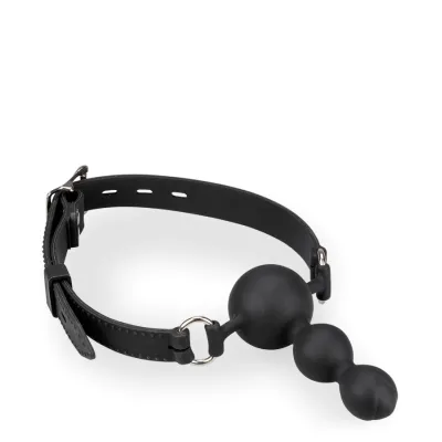 Gag-ball en silicone avec plug 6,0cm