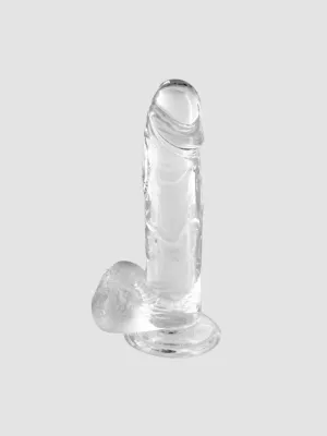 Gode Ventouse Jelly avec Testicules XL Transparent
