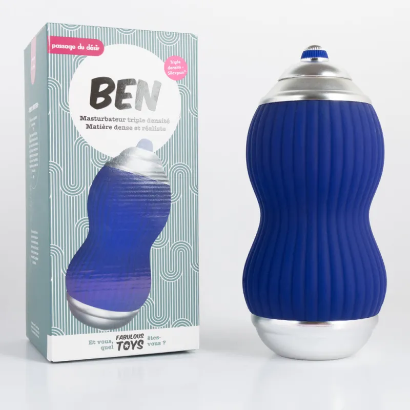 Masturbateur triple densité Ben - 16 cm