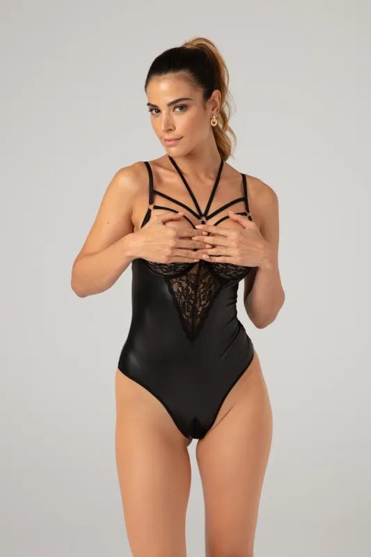 Christine - Body Wetlook Gemma - Noir