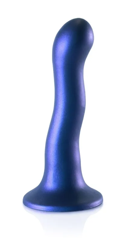 Plug en silicone CURVY G-SPOT 17 x 3.5cm Bleu