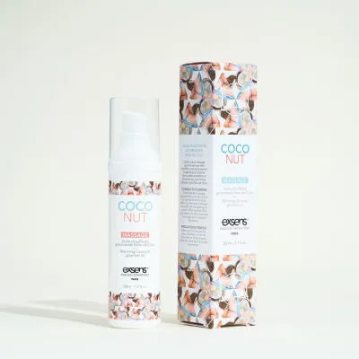Huile de massage comestible et chauffante Exsens -   Piña colada