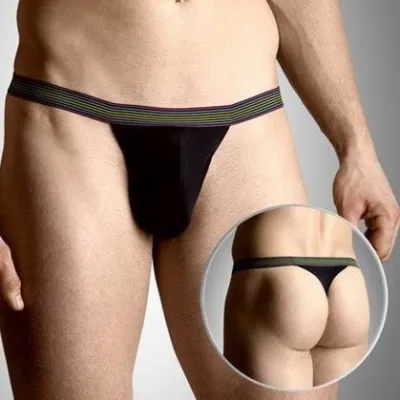 String Homme NEON Noir