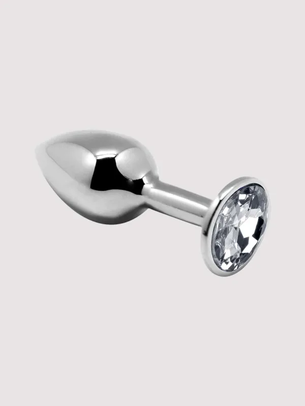 Plug anal bijou mini métal M transparent