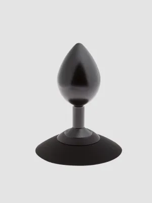 Plug Anal Ventouse en Aluminium Alu-Plug Noir Medium