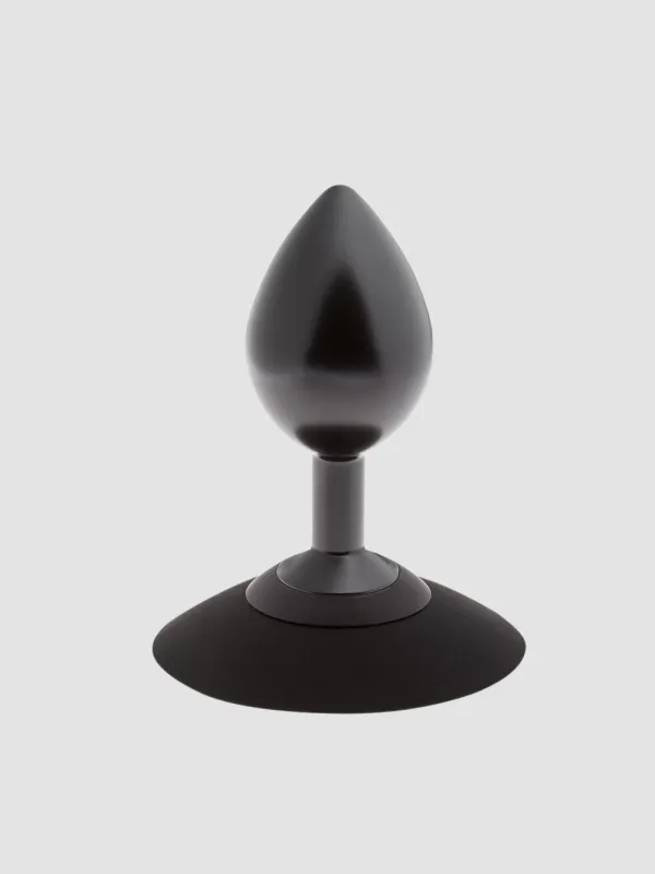 Plug Anal Ventouse en Aluminium Alu-Plug Noir Medium