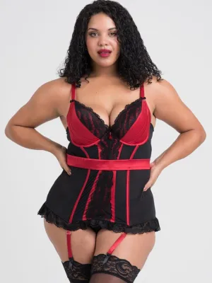 Guêpière Empress rouge & noir GT