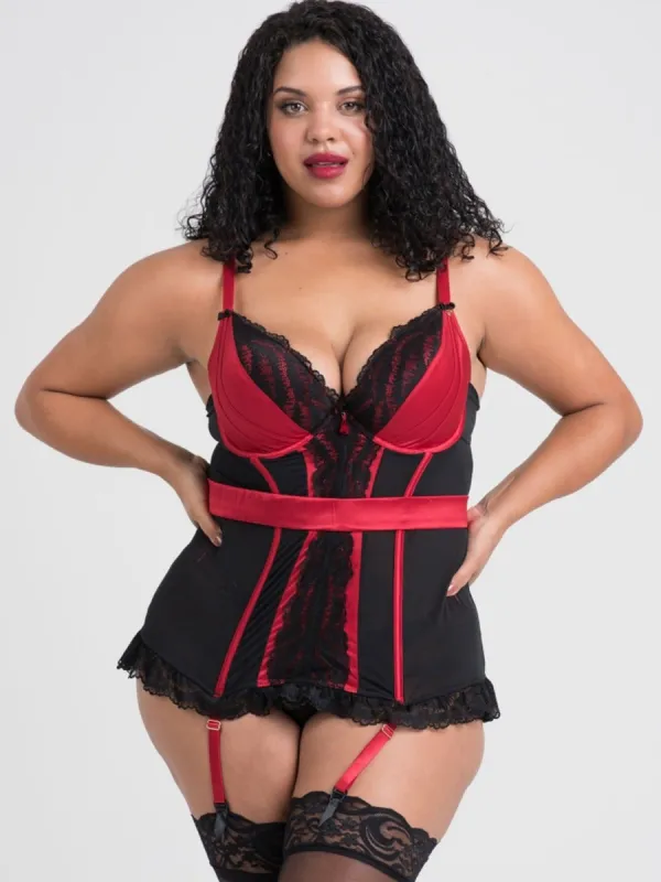 Guêpière Empress rouge & noir GT