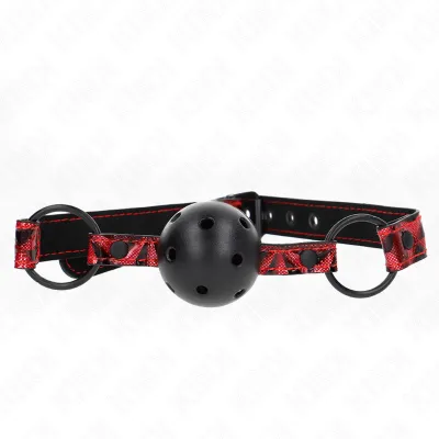 Gag Ball Motif Diamant 4,5cm Réglable - KINK