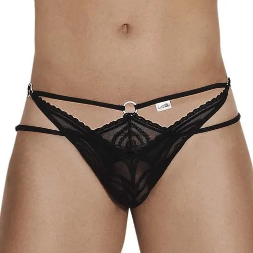 String Double Lacet ARTÉMIS Noir