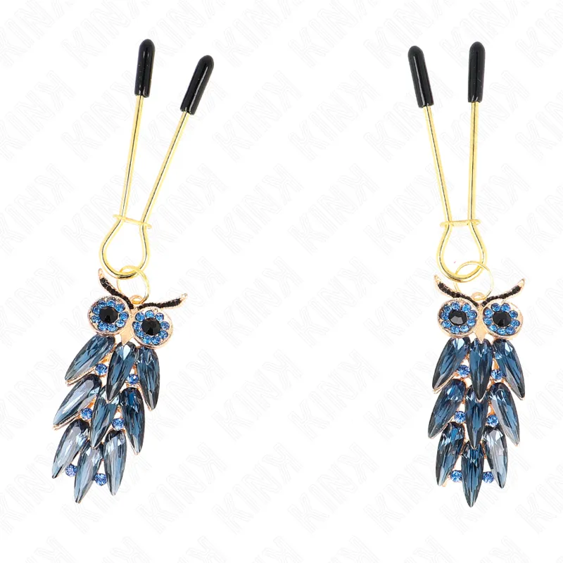 Pinces à seins réglables pendentif chouette - Kink