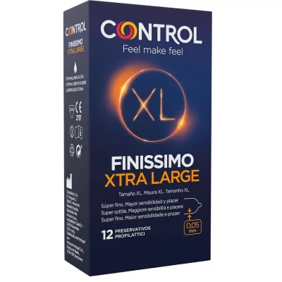 Préservatifs Ultra Fins XL Grande Taille Control - 12 Unités