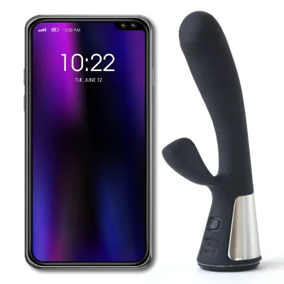 Vibromasseur Rabbit Connecté OhMiBod Fuse Noir - Kiiroo