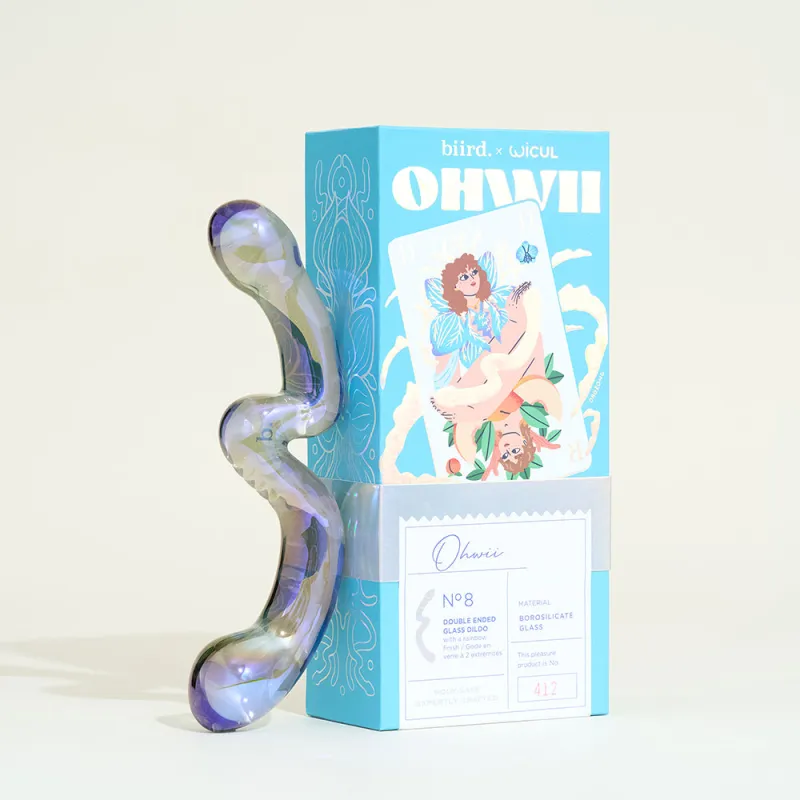 Double dildo Ohwii x Wicul de Biird - 18,5 cm
