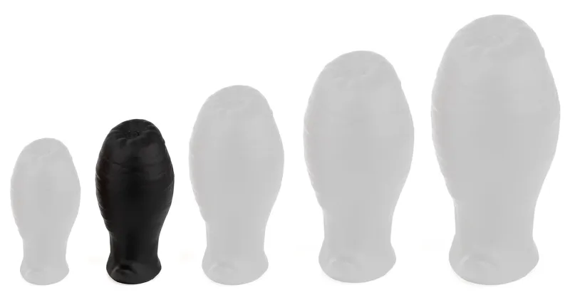Plug EGG ASS S 7.5 x 4.3cm Noir