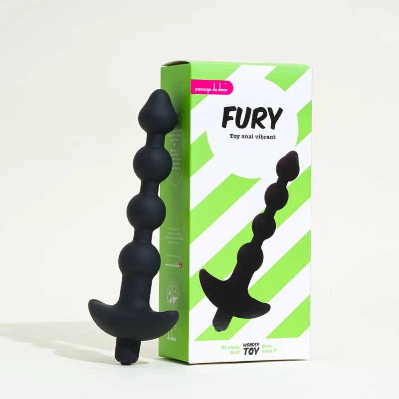 Chaine anale vibrante Fury - 20 cm