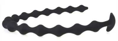Gode long en silicone THIN BEADS 55 x 2.3cm