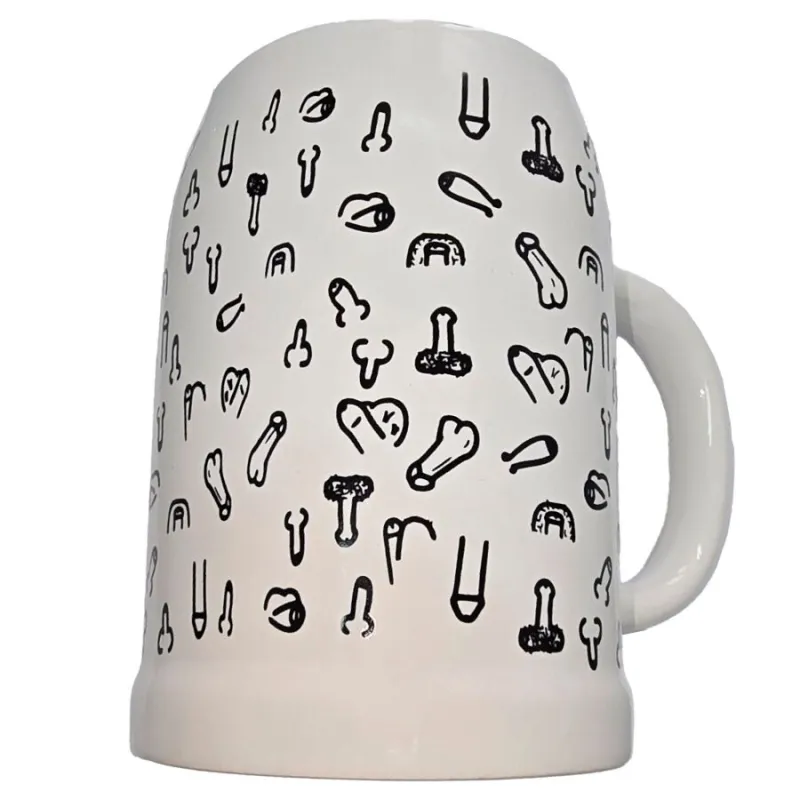 Mug Érotique Pénis 700ml Blanc - Diablo Picante