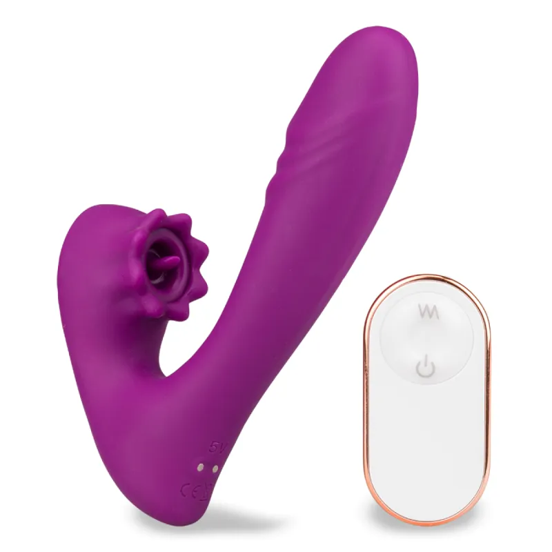 Stimulateur clitoris percuteur et vibro télécommandé Lila