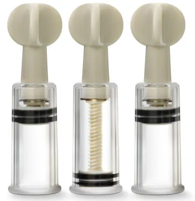 Kit 3 Suce Tétons et Clitoris TWIST UP 10.3cm - Diamètre 19mm