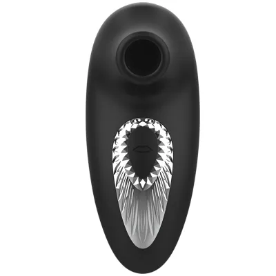Stimulateur Clitoridien Drake Deluxe Sucking Vibe Noir - Black&Silver