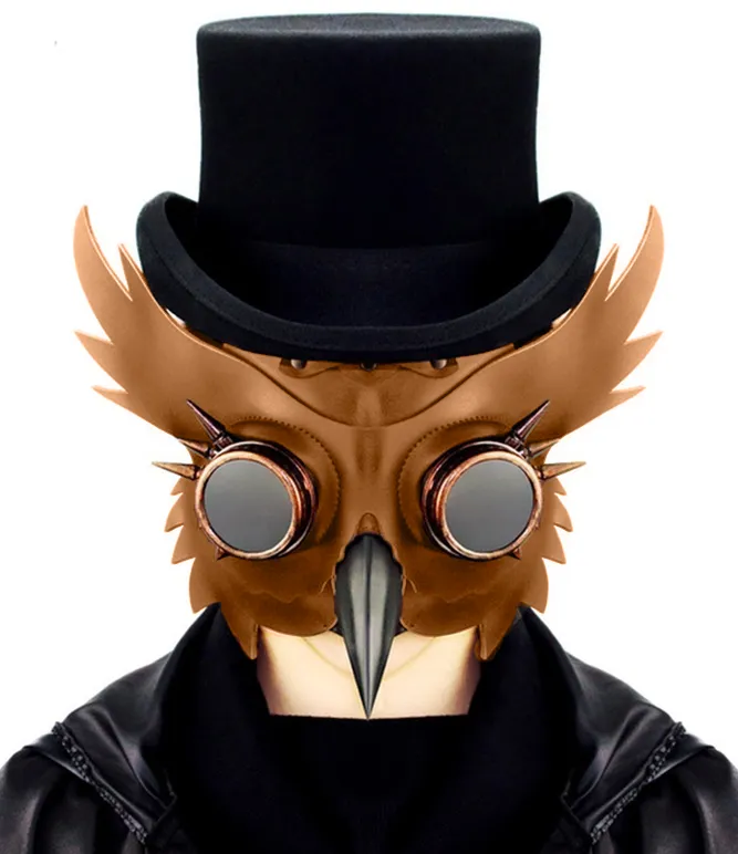 Masque STEAMPUNK Hibou