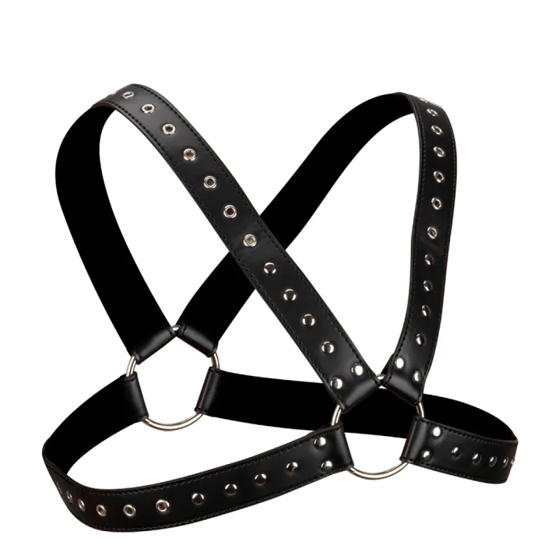 Harnais de poitrine BDSM à rivets pour homme