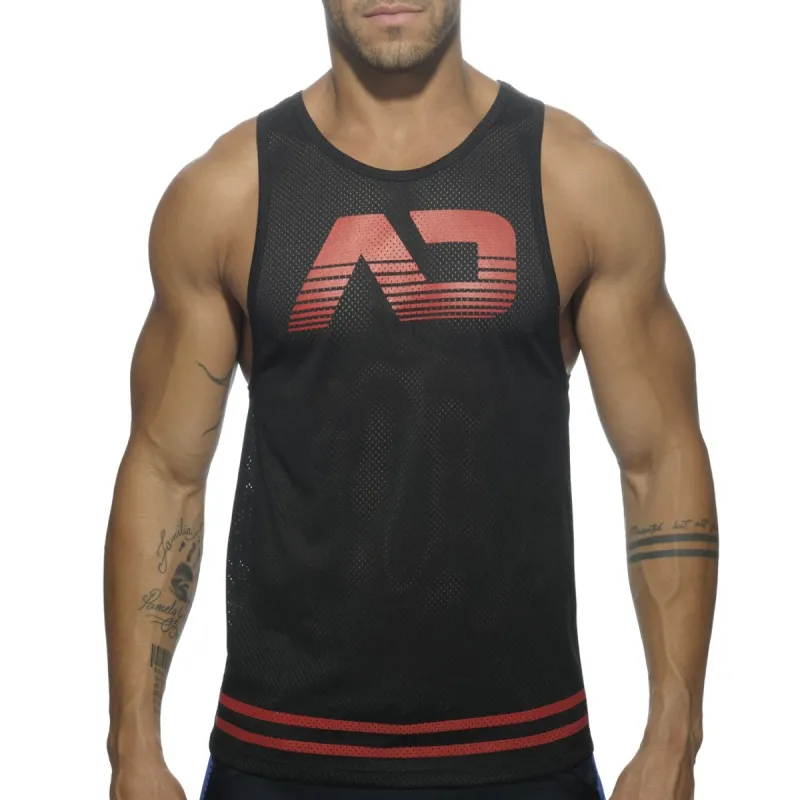 Addicted Débardeur FETISH AD MESH Noir-Rouge