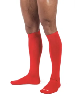 Chaussettes hautes FOOT SOCKS Rouges