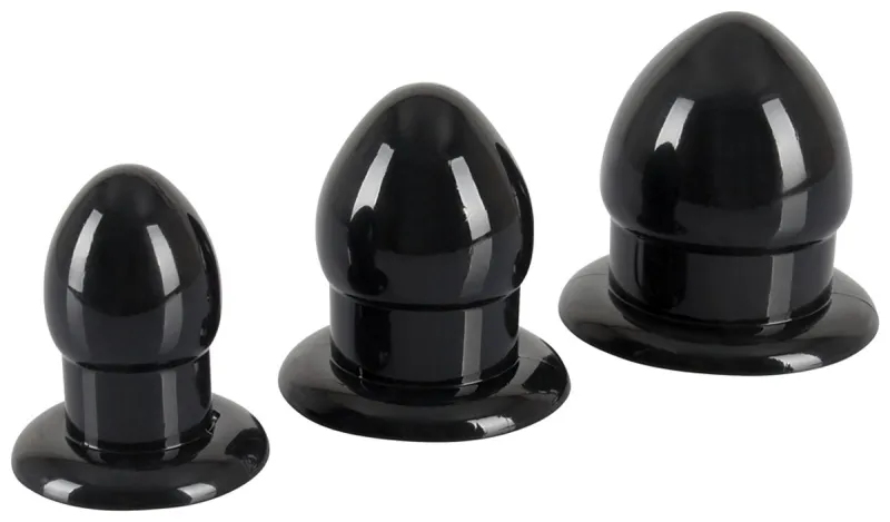Lot de 3 plugs MINI FAT Noir