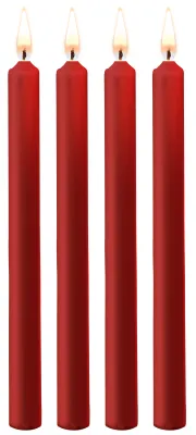 Lot de 4 bougies SM TEASING WAX Rouge