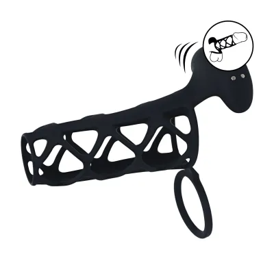 Gaine Vibrante Cage Silicone Et Cockring