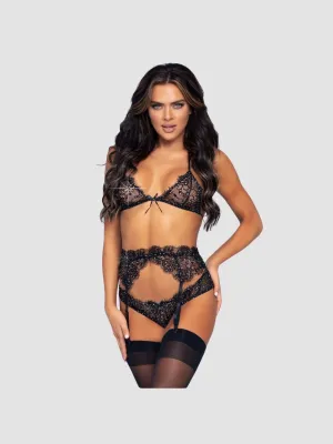 Ensemble 3 Pièces 81621 Strass Noir