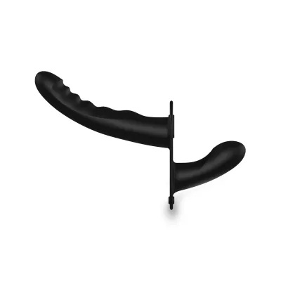 Gode Ceinture Duo Ajustable Ribbed Strap-On