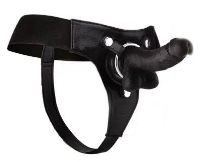 Gode Ceinture Strap-on - 13 x 3.6 cm Noir