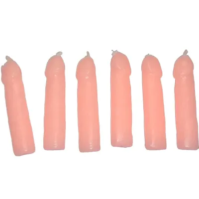 Bougies Décoratives Pénis Chair Pack de 6 - Diablo Picante
