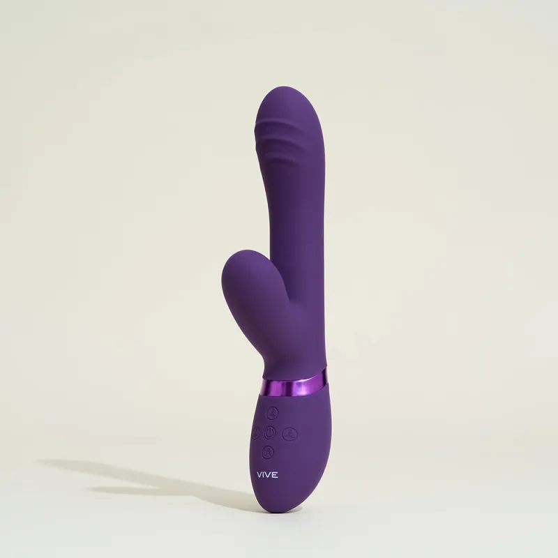 Tani de Vive rabbit doigté triple stimulation - 21,5 cm Violet