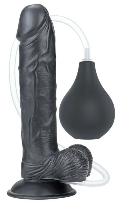 Gode réaliste éjaculateur SQUIRT 18 x 4.5cm Noir