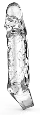 Gaine de pénis transparente GET REAL M 13 x 3cm