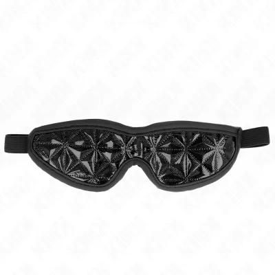 Masque intégral BDSM motif diamant noir - Kink