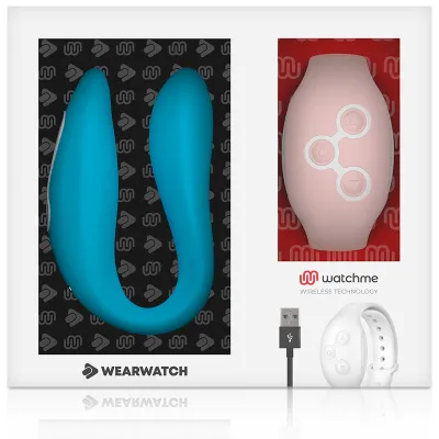 Vibromasseur couple WearWatch Dual indigo rose - WearWatch