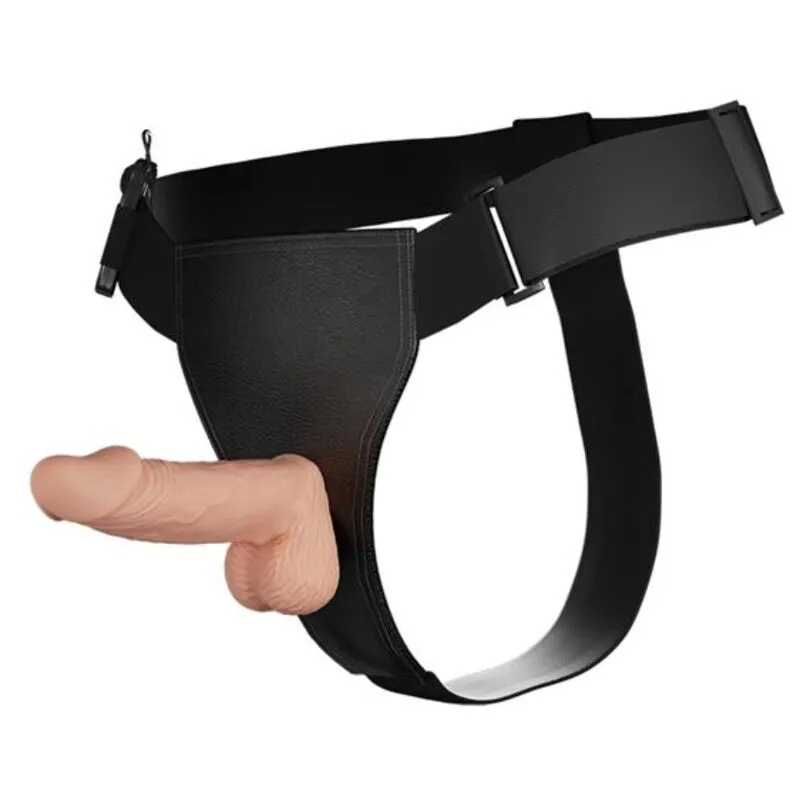 Gode Ceinture Réaliste 19,4 cm Couleur Naturelle - Baile