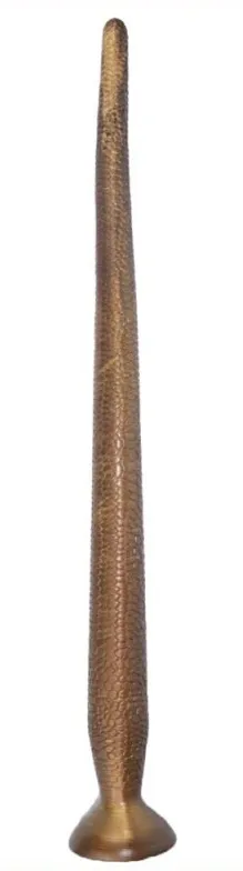 Gode long Monster SLANG 55 x 4cm Doré