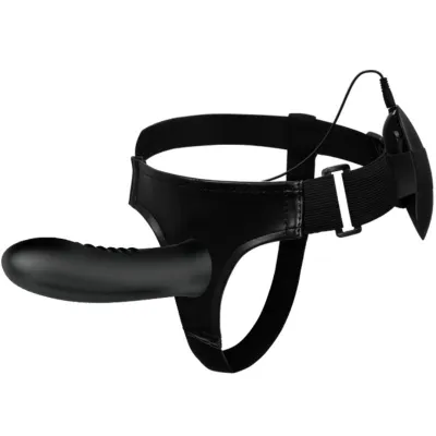 Gode Ceinture Vibrant Creux Noir 18,5 cm - Pretty Love