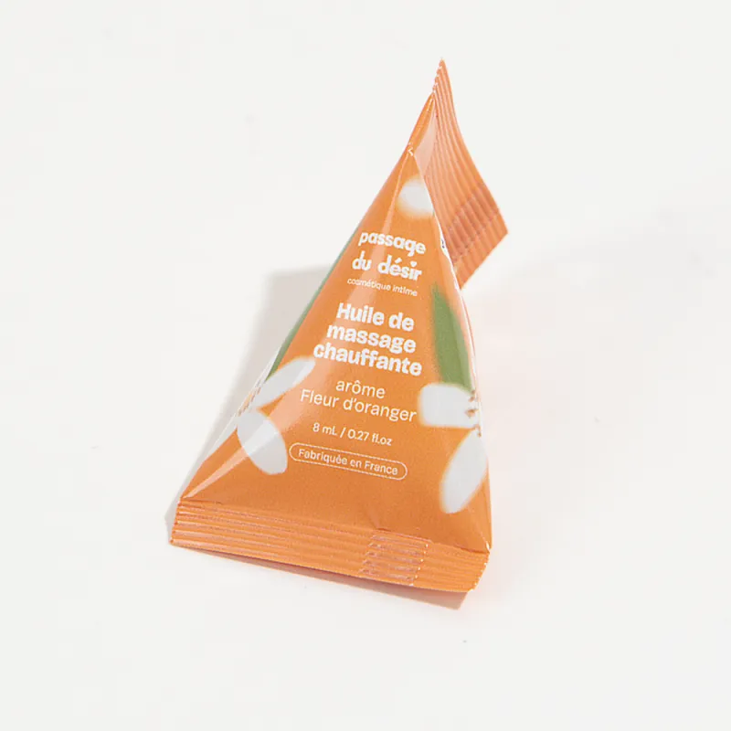 Huile de massage berlingot gourmand fleur d'oranger